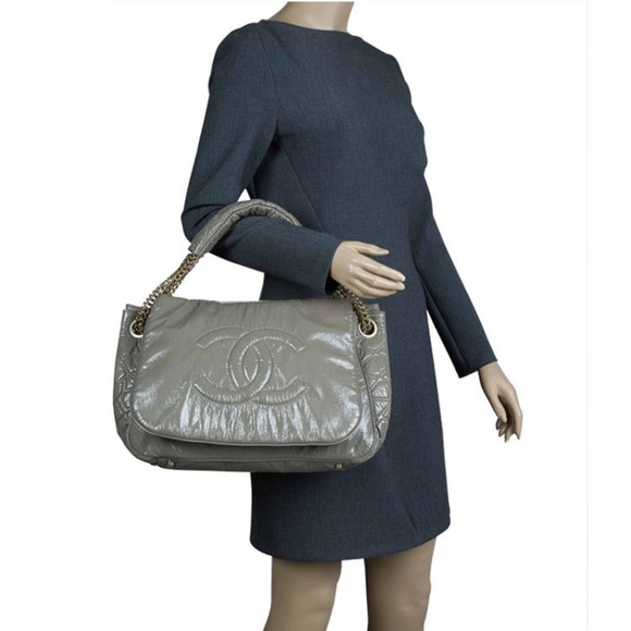 2009 CHANEL Black Rock & Chain XL Cabas Tote EUC - Picture 2 of 16